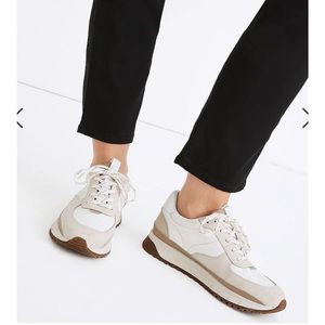 Madewell Kickoff Trainer Sneakers Neutral Colorblock Leather MC308 8